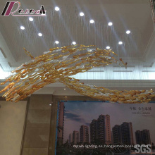 Lámpara colgante de cristal del nuevo diseño Fish Clourful con el hotel